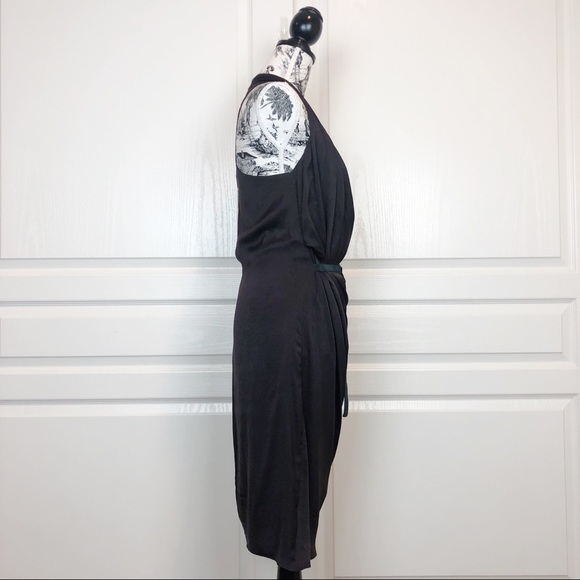 Helmut Lang Orbit Belt Assymetrical Midi Dress - Picture 3 of 6